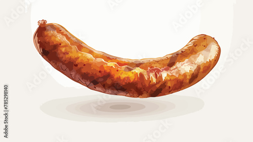 Sausage icon. Vector illustration isolated on white background