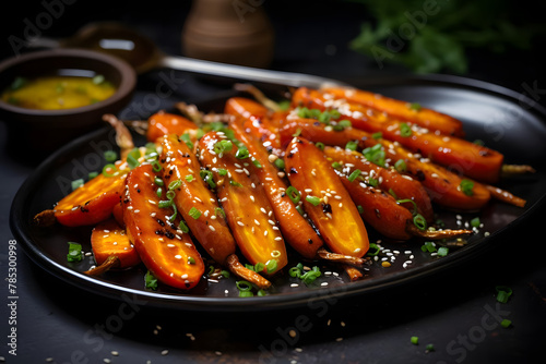 Honey Roasted Carrot, Sweet and caramelized carrot roasted with a honey glaze