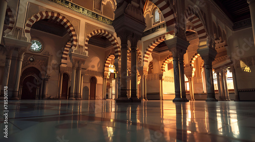 A magnificent mosque with amazing architectural details