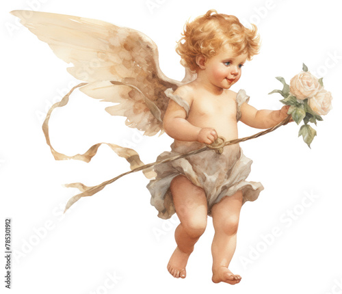 PNG Angel flower cupid bab photo