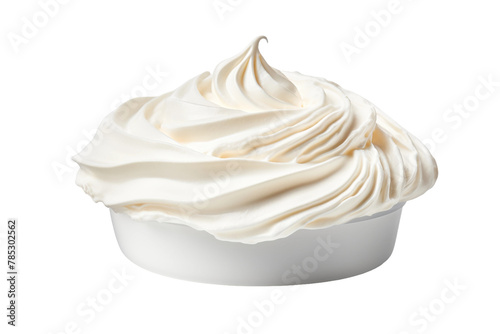 Fluffy Clouds in a Bowl. On a White or Clear Surface PNG Transparent Background.