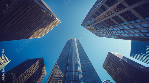 Modern skyscraper in the heart of a metropolitan city