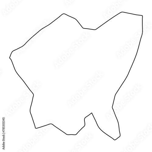 Gentofte Municipality map, administrative division of Denmark. Vector illustration. photo