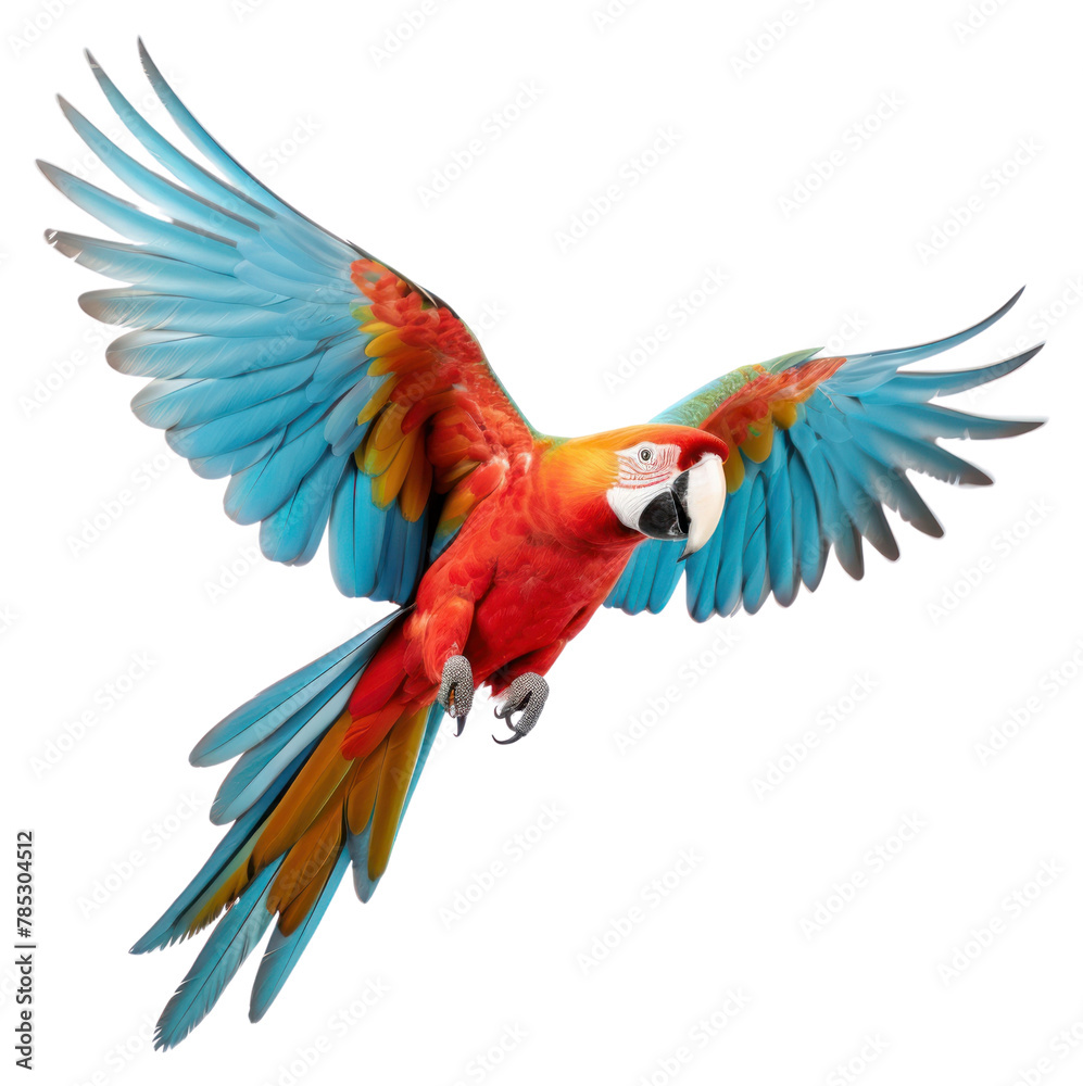 Fototapeta premium PNG Parrot bird animal macaw. 