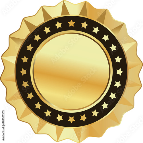 Luxury golden badge