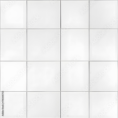 White tile wall checkered background. Ceramic wall and floor tiles mosaic background
