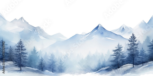 PNG  mountain landscape snow outdoors photo