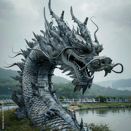 chinese dragon statue