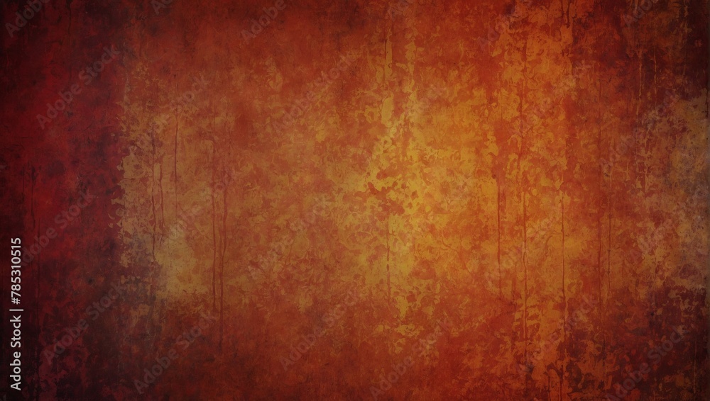 Abstract red background pattern in grunge texture design, red and orange colors in mottled grungy painted illustration.