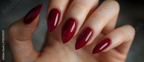 Elegant Burgundy Gel Nails - Salon Perfection. Concept Burgundy Nails, Gel Manicure, Salon Style, Elegant Designs