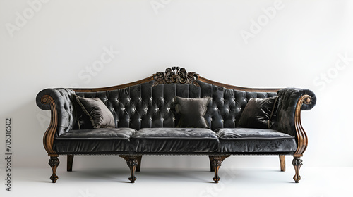 Light background, beautiful European sofa, sofa furniture store commercial use, posters, furniture design ideas