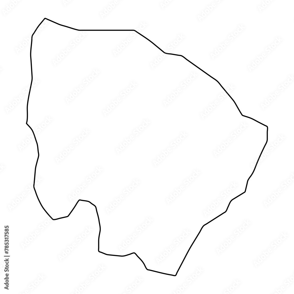 Helsingor Municipality map, administrative division of Denmark. Vector illustration.