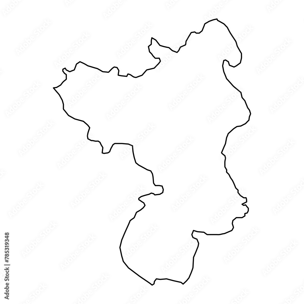 Obraz premium Herning Municipality map, administrative division of Denmark. Vector illustration.