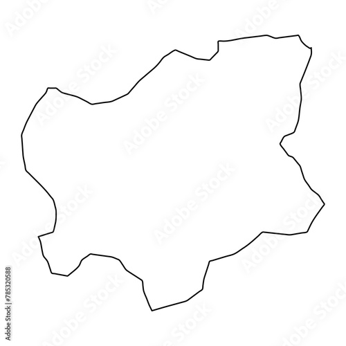 Hillerod Municipality map, administrative division of Denmark. Vector illustration.