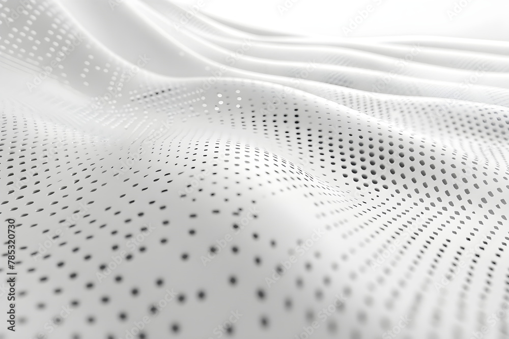 Abstract halftone perspective background with white and gray tones