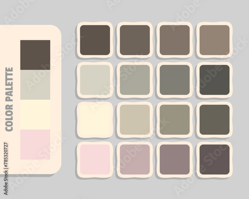 darkolivegreen lightgray cornsilk mistyrose color palette, rgb colors matching, harmonious colours catalog