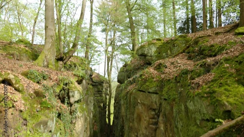 Devil's Gorge or Teufelsschlucht, a famous canyon in Germany, South Eifel Nature Park photo