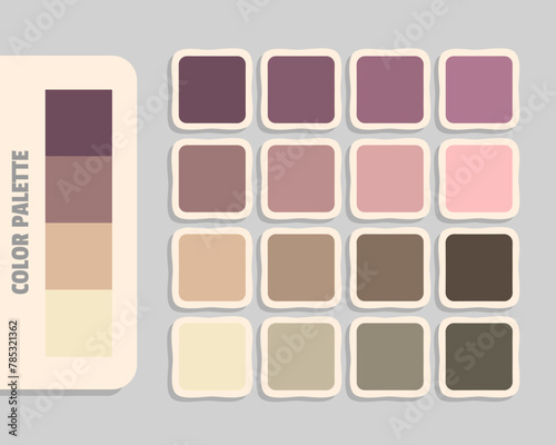 dimgray gray tan bisque color palette, rgb colors matching, harmonious colours catalog