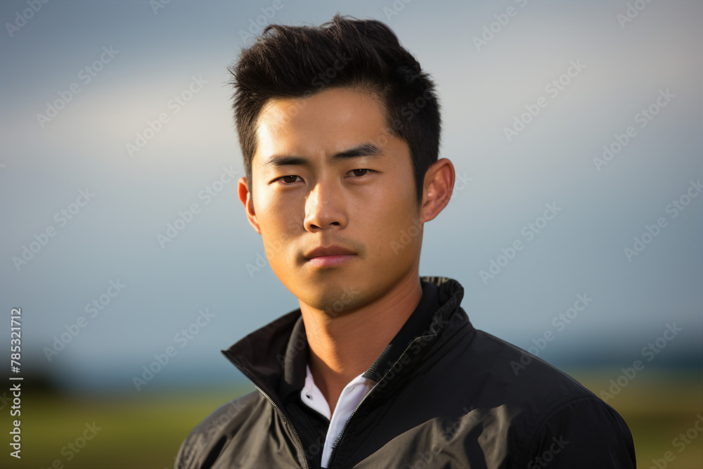 AI generated picture image of handsome man playing golf leisure activity weekend vacation outdoors AI generated picture image of handsome man playing golf leisure activity weekend vacation outdoors
