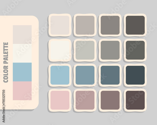 gainsboro linen lightsteelblue pink color palette, rgb colors matching, harmonious colours catalog