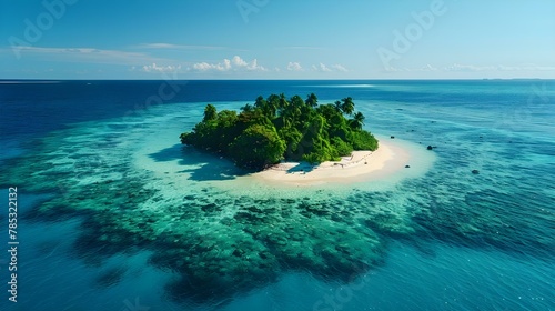 Escape to Serene Island Bliss - Ocean Harmony Awaits. Concept Travel Photography, Serene Landscapes, Ocean Views, Relaxing Getaways, Tropical Vibes