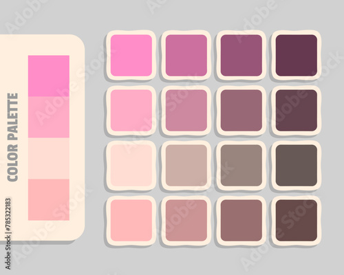hotpink lightpink blanchedalmond lightpink color palette, rgb colors matching, harmonious colours catalog