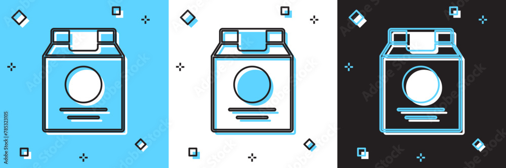 Set Online ordering and fast food delivery icon isolated on blue and white, black background. Vector Set Online ordering and fast food delivery icon isolated on blue and white, black background. Vector