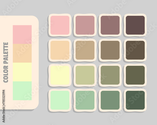 lightpink wheat lemonchiffon gainsboro color palette, rgb colors matching, harmonious colours catalog photo