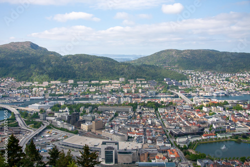 View of Bergen, Hordaland, Norway