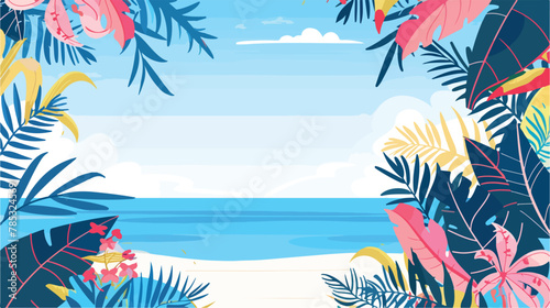 Summer background with copy space for text landscap