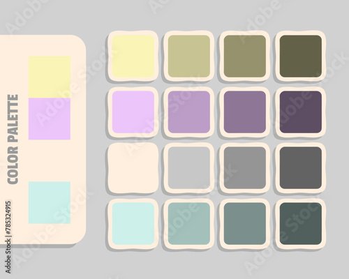moccasin lavender snow gainsboro color palette, rgb colors matching, harmonious colours catalog