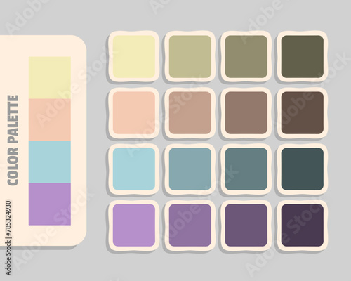 moccasin peachpuff lightblue darkgray color palette, rgb colors matching, harmonious colours catalog