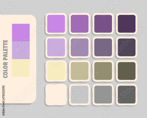orchid plum bisque snow color palette, rgb colors matching, harmonious colours catalog
