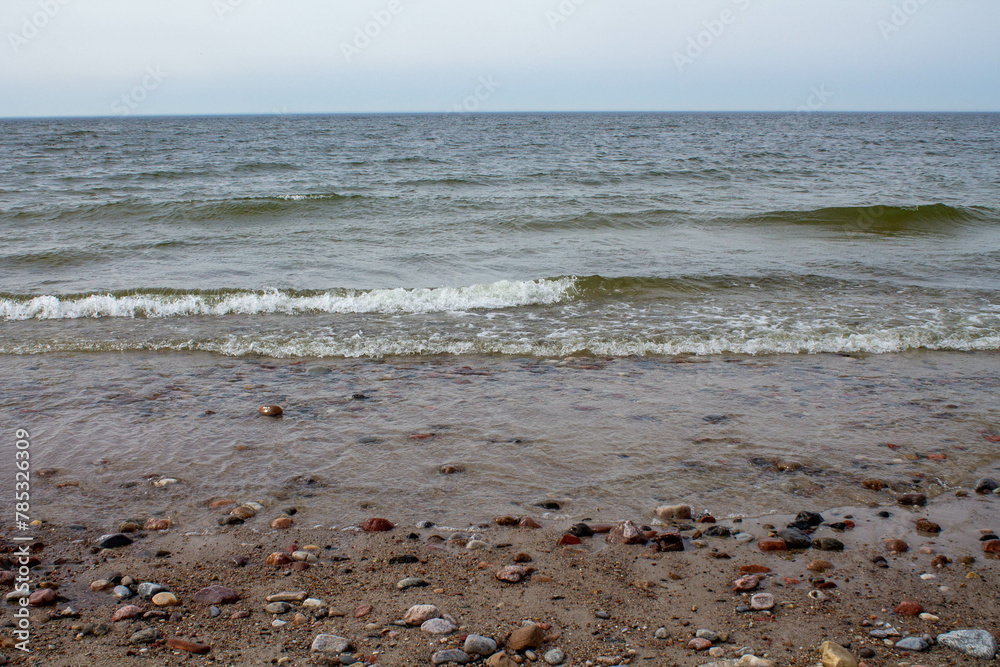 sea wave on the calm Baltic sea sea wave on the calm Baltic sea