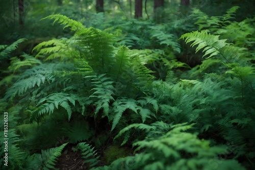 Green fern in Summer 