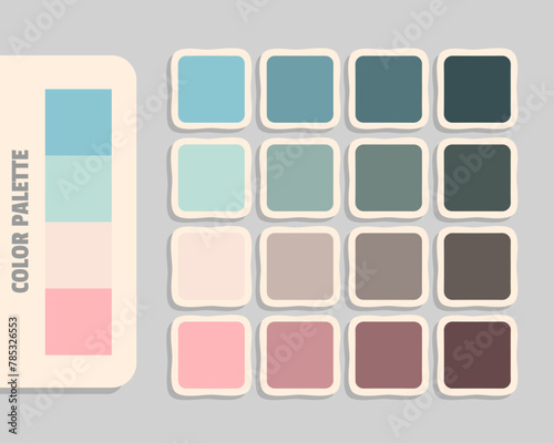 skyblue powderblue antiquewhite lightpink color palette, rgb colors matching, harmonious colours catalog