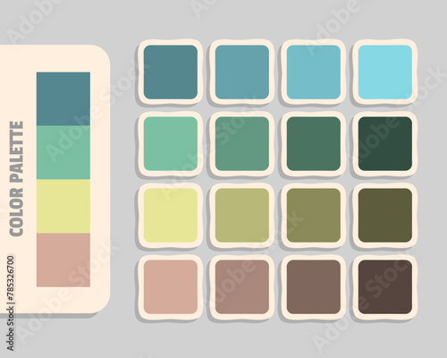 slategray mediumaquamarine khaki tan color palette, rgb colors matching, harmonious colours catalog