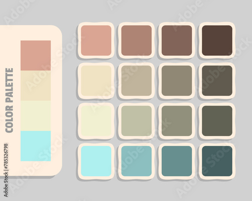 tan bisque antiquewhite paleturquoise color palette, rgb colors matching, harmonious colours catalog