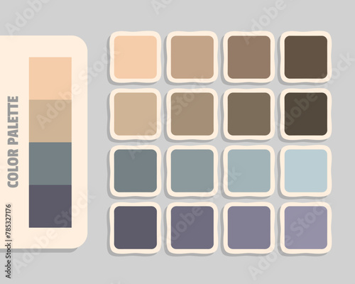 wheat tan gray dimgray color palette, rgb colors matching, harmonious colours catalog