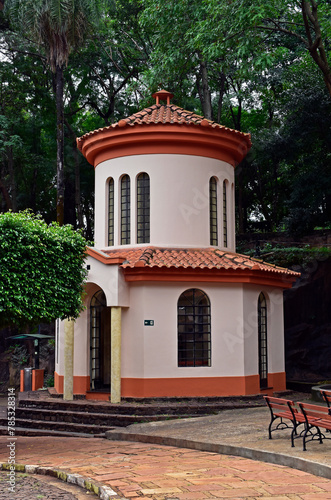 Religious architecture in the Sanctuary of the Seven Chapels, Ribeirao Preto, Sao Paulo, Brazil