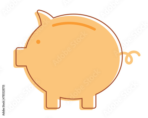 Piggy Bank on White Surface