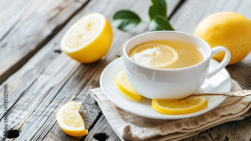 Lemonade, white teacups, drinks, used in business, poster design materials, food industry, promoting design concepts