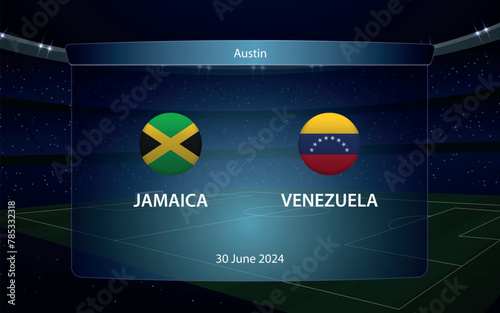 Jamaica vs Venezuela. America soccer tournament 2024