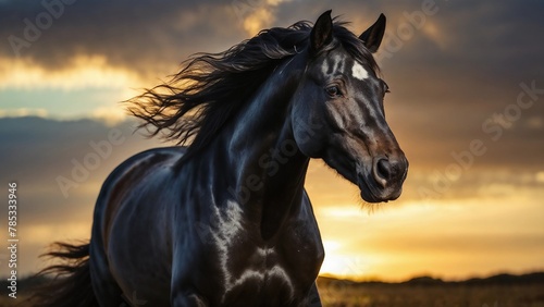 horse in sunset © Chanul