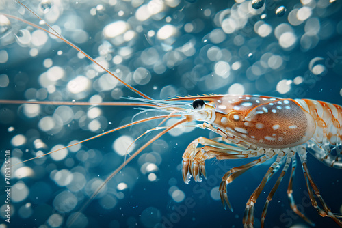 Tropical Marine Life: Shrimp Underwater © masud