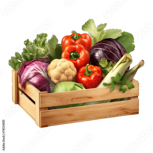 fresh vegetables in a basket