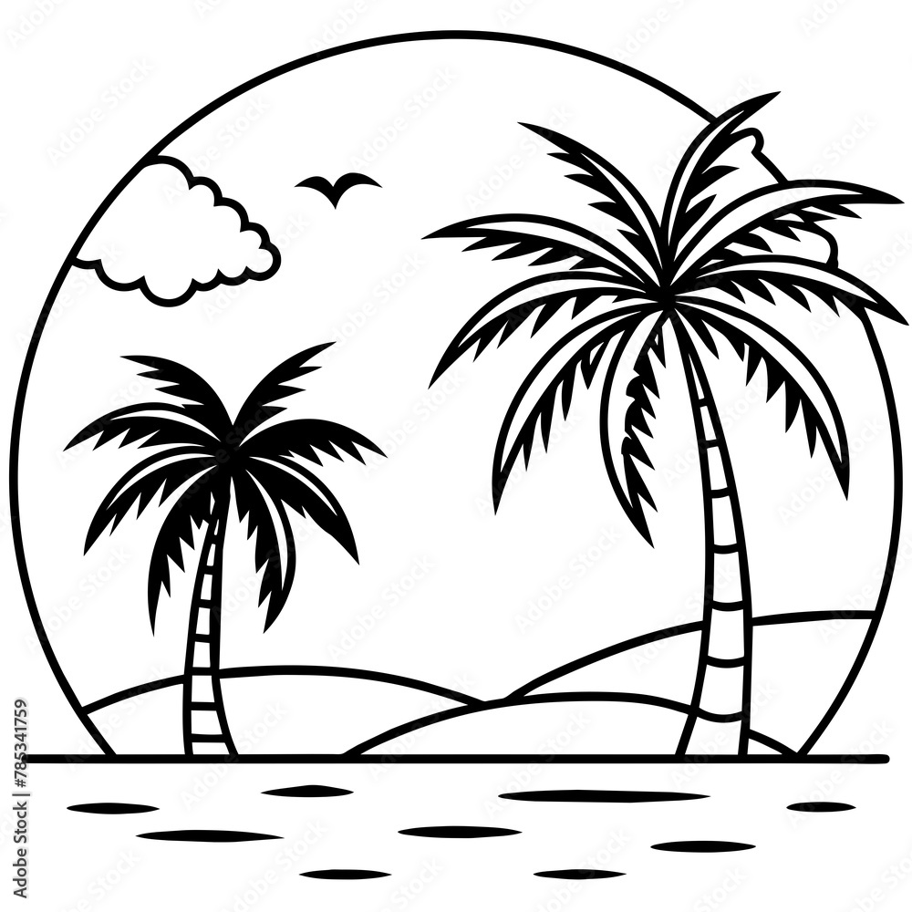 Summer vibes vector illustration.
Summer vibes vector illustration.