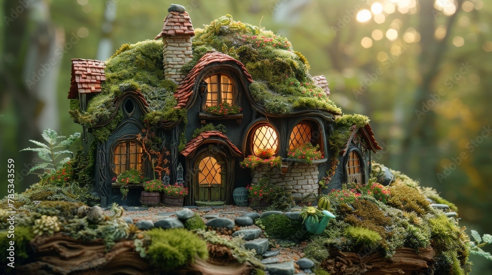 Fairy Tale Scenes: Create whimsical scenes reminiscent of fairy tales, with castles, enchanted forests, and magical creatures. Fairy Tale Scenes: Create whimsical scenes reminiscent of fairy tales, with castles, enchanted forests, and magical creatures.