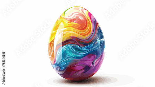 Egg. Colorful Easter egg. Abstract the egg. Vector egg