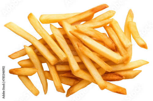 PNG French potato fries food white background condiment.  © Rawpixel.com